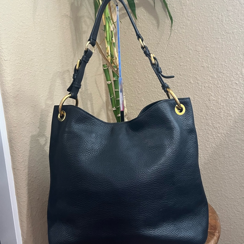 PRADA VITELLO DAINO LEATHER SHOULDER BAG - Picture 2 of 16